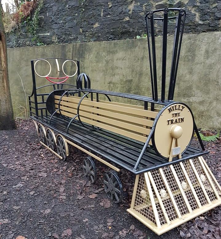 Ornamental Bench on the Thomas Muir Trail / Strathkelvin Railway Path