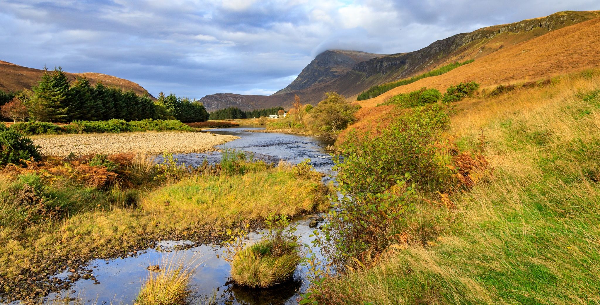 Ben Hope and River Strath More