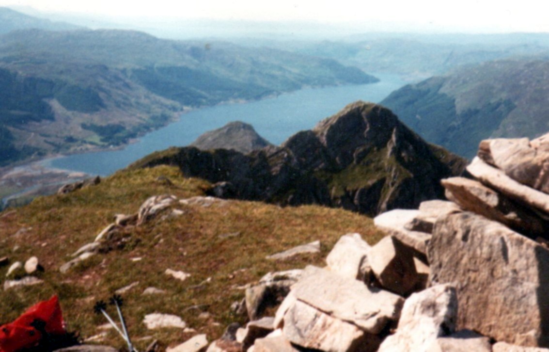 Loch Cluanie from Sgurr an Fhuaran in the Five Sisters of Kintail