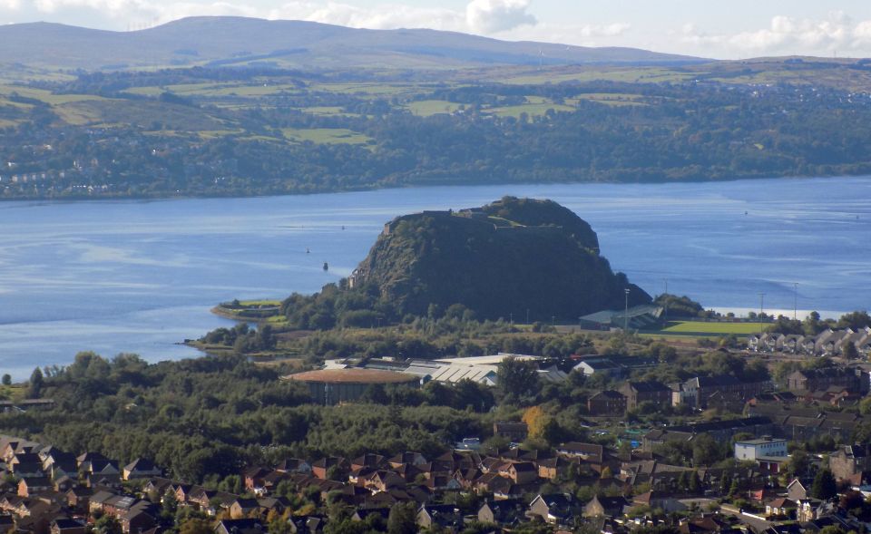 River Clyde and Dumbarton Rock from Dunbowie Dun