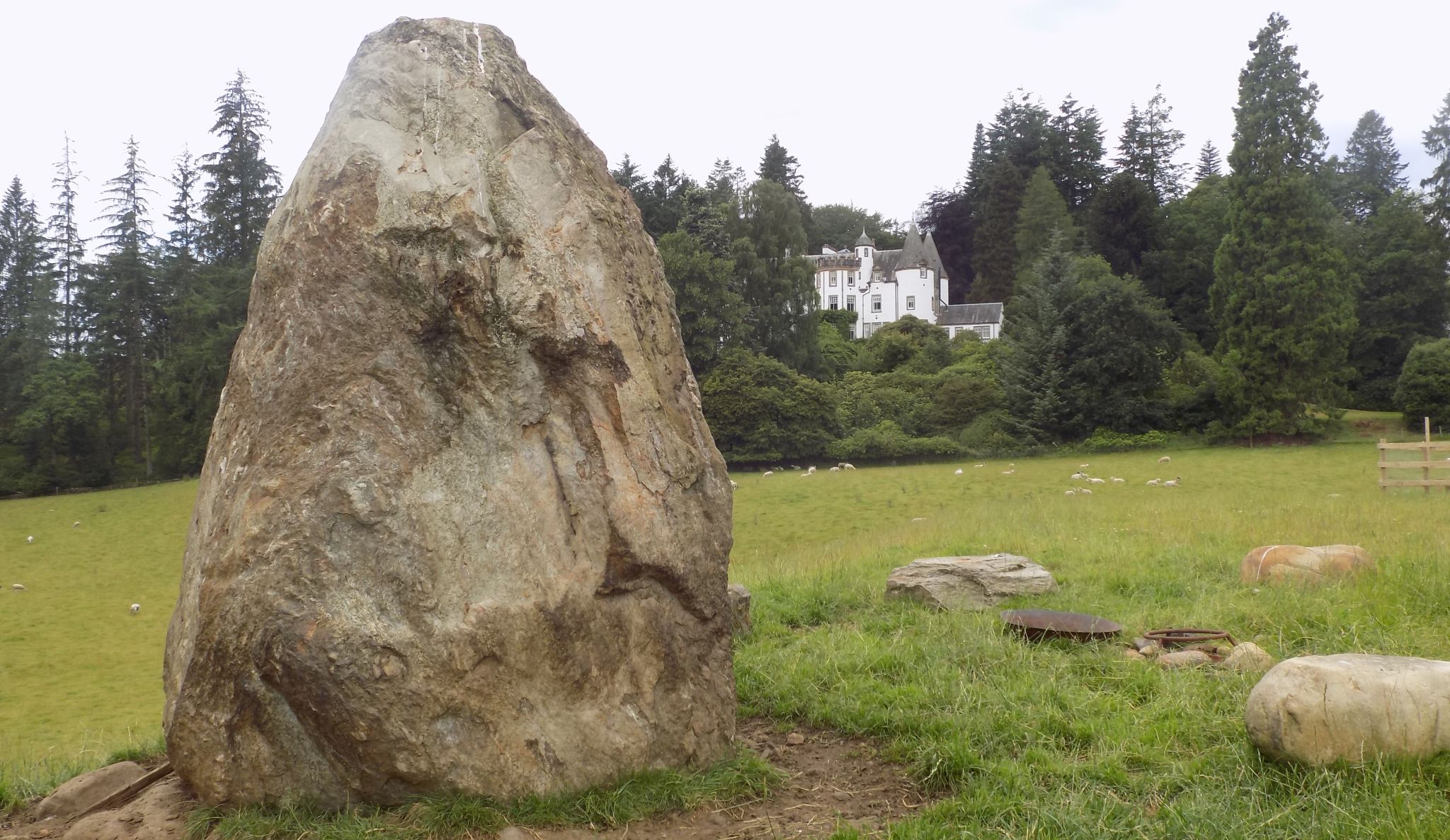 Standing Stone above River Tay