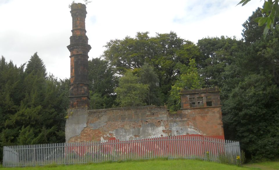 The Chimney of the former Boiler House in Rosshall Park