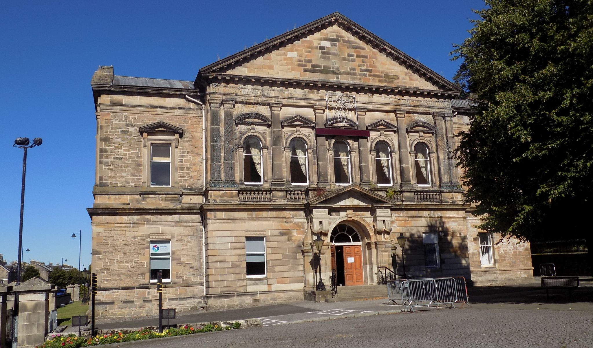 Albert Halls - start of back walk round castle walls