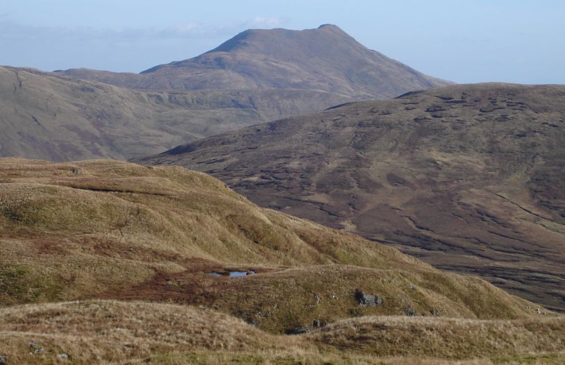 Ben Ledi on ascent of Stob Fear-tomhais