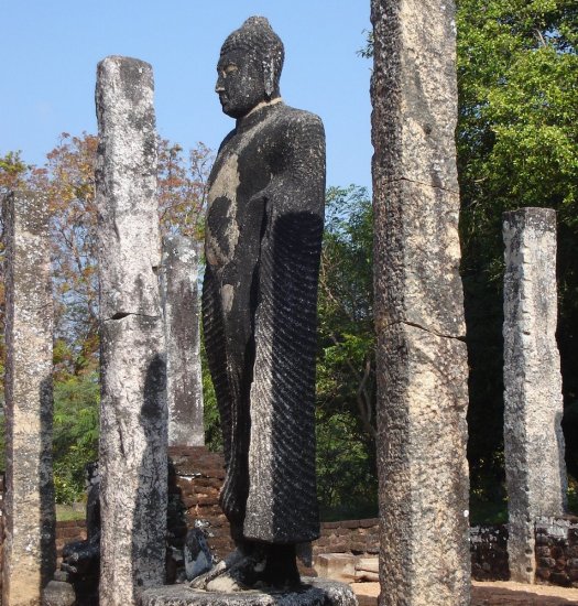 Buddha Statue in the Quadrangle in Polonnaruwa