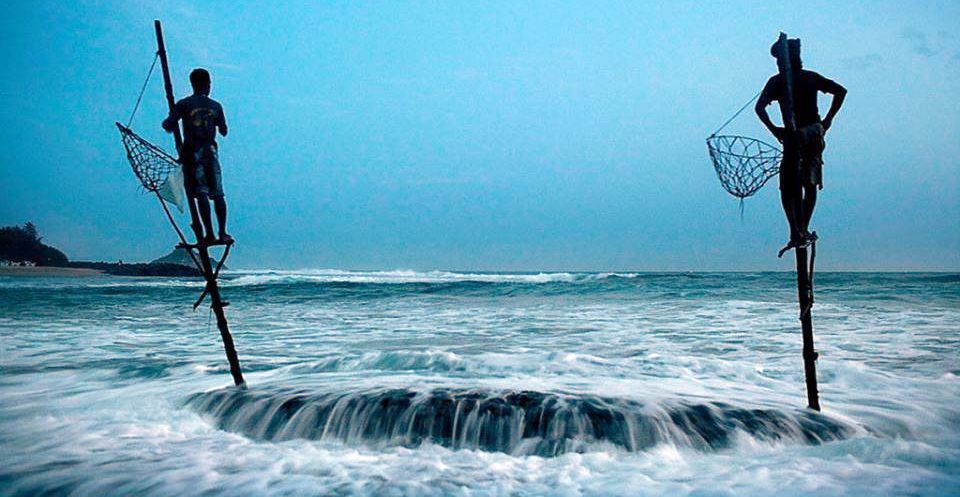 Stilt Fishermen at Hikkaduwa