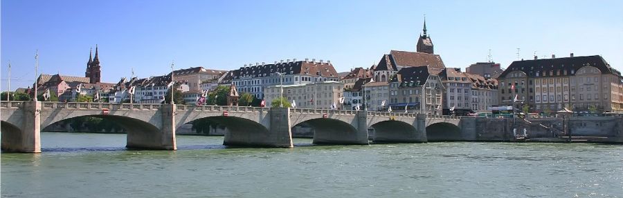 City of Basle on the River Rhine