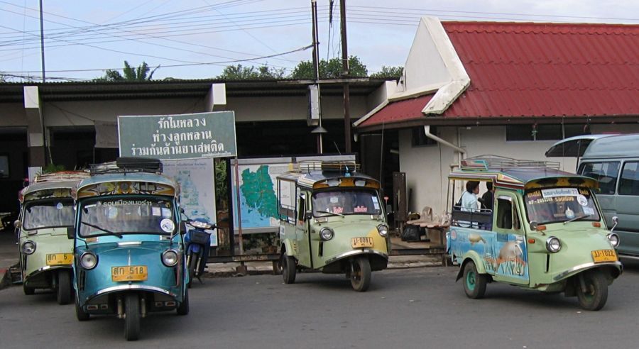 Tuk-tuks in Trang