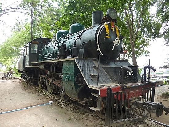 Old Steam Locomotive at Kanchanaburi