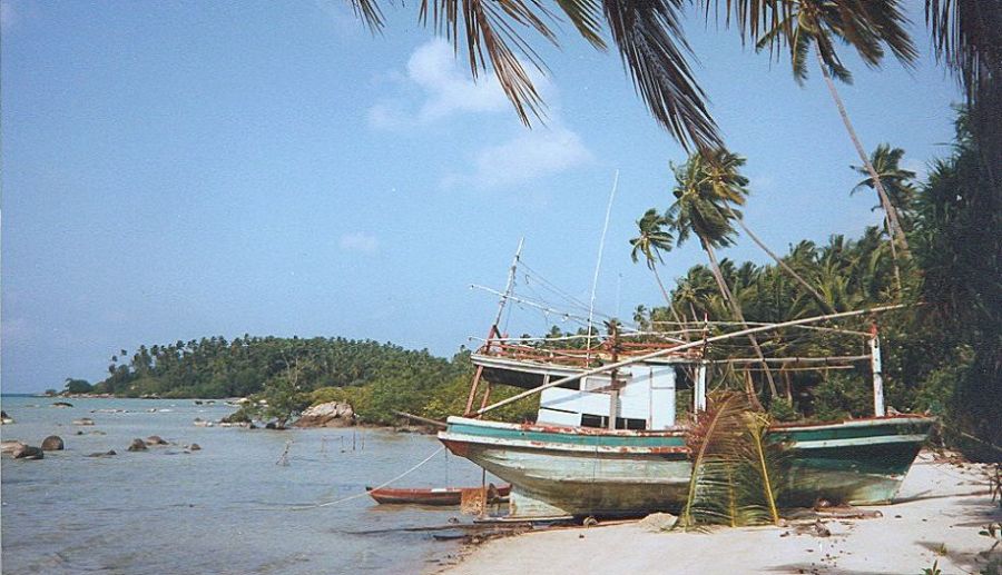 Ao Si Thanu on Pha Ngan Island in Southern Thailand