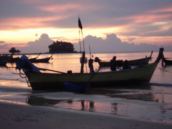 Sunset on Ko Phuket in Southern Thailand