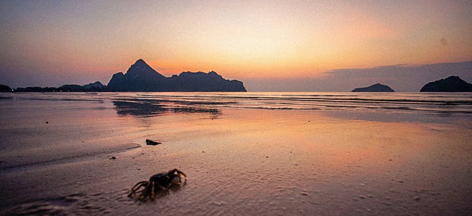 Sunset at Ao Manao at Prachuap Kiri Khan