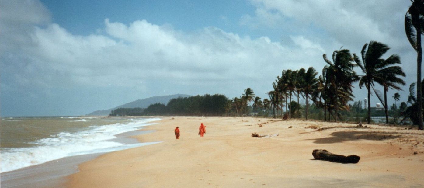 Beach at Narathiwat in Southern Thailand