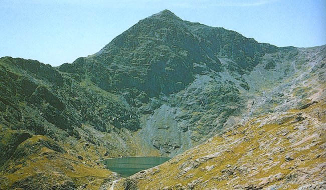 Snowdon ( Yr Wddfa ) 1085 metres, highest mountain in Wales