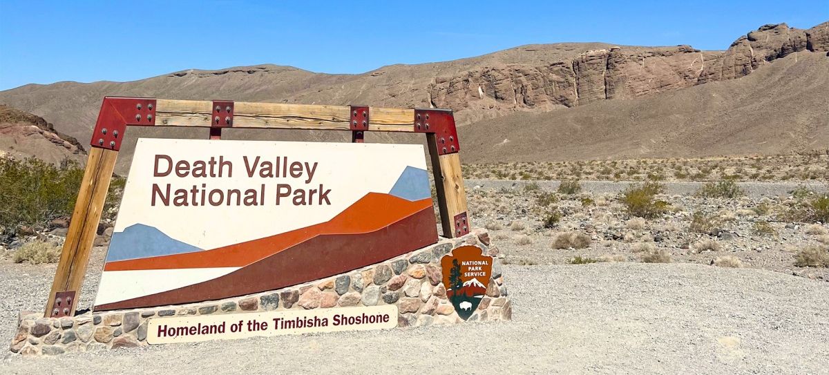 Signpost in Death Valley National Park