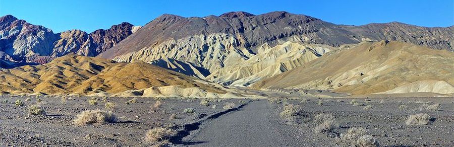 Corkscrew Canyon near Zabriesky Badlands in Death Valley