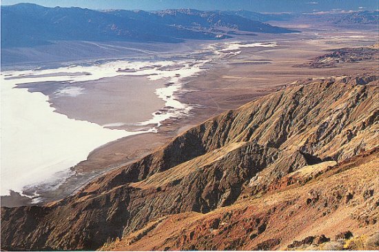 Salt Pans in Death Valley from Dante's View