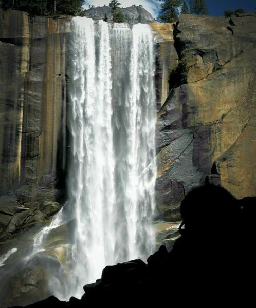 Vernal Falls on Merced River in Yosemite Valley