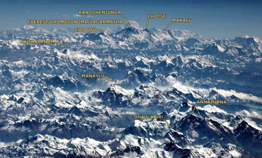 The Eight-Thousanders- satellite view