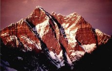 Lhotse at sunset