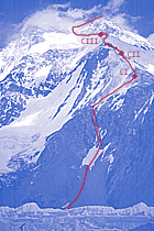 Ascent Route on Broad Peak